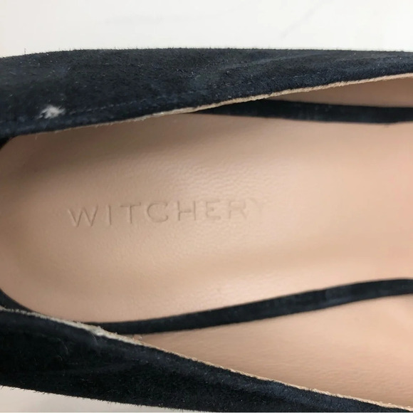 WITCHERY Black Suede Heels Size 41 - Picture 4 of 7